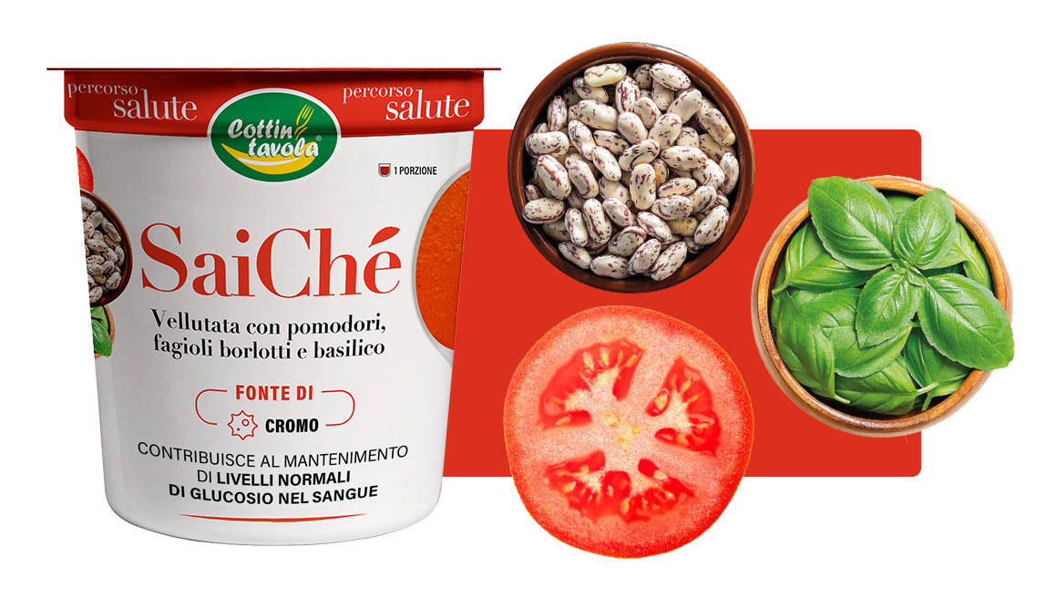 SaiChé: discover the benefits of Tomatoes, Borlotti Beans and Basil!