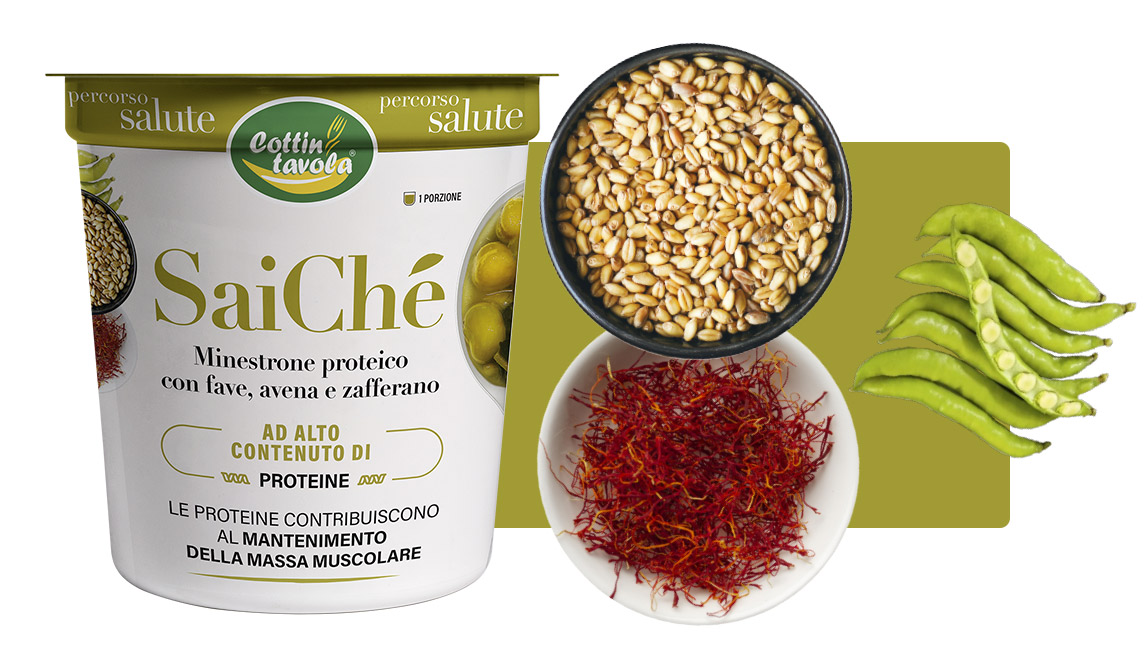 SaiChé: scopri i benefici del minestrone proteico con Fave, Avena e Zafferano!