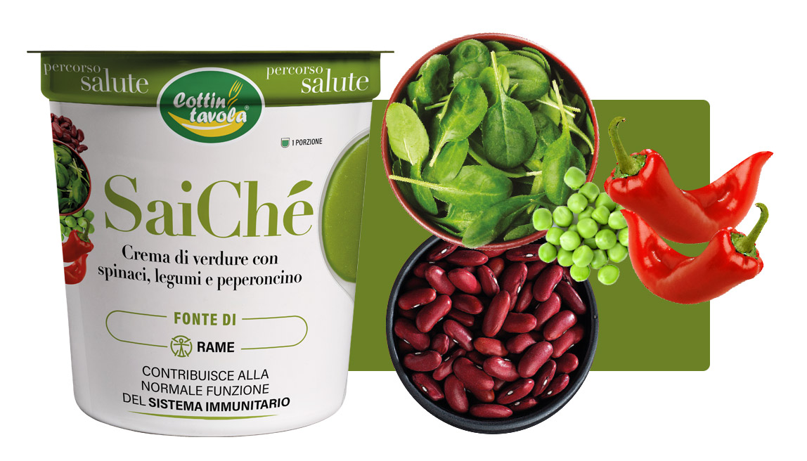 SaiChé: discover the benefits of vegetable cream with Spinach, Legumes and Chilli!