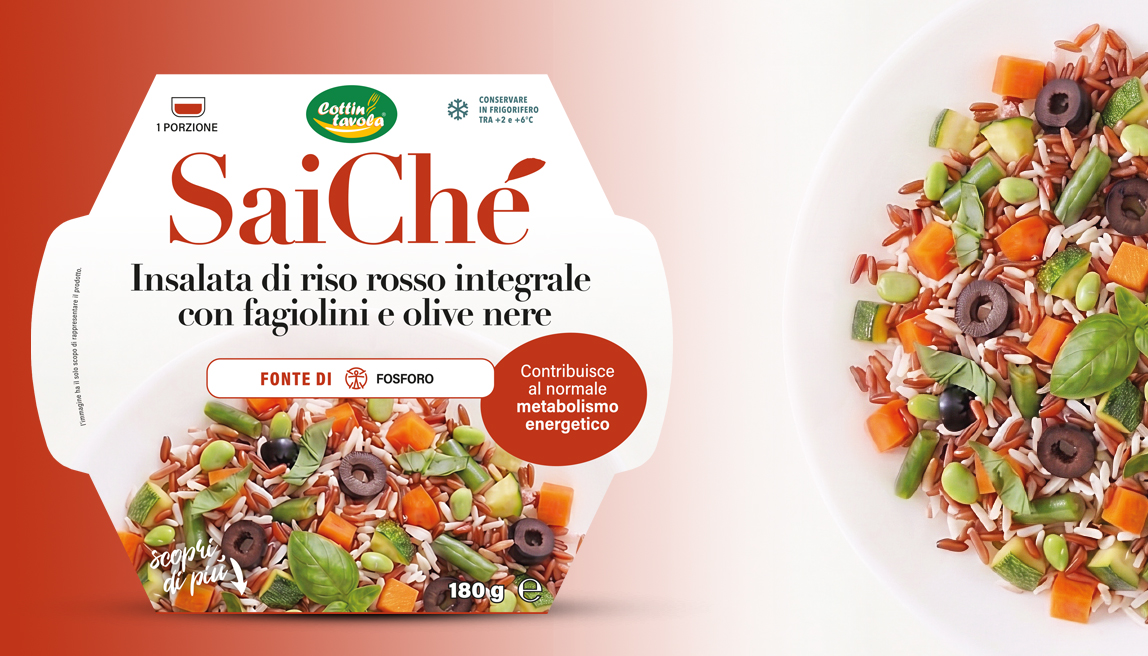 SaiChé: scopri i benefici dell’insalata di riso rosso integrale con Fagiolini e Olive nere!