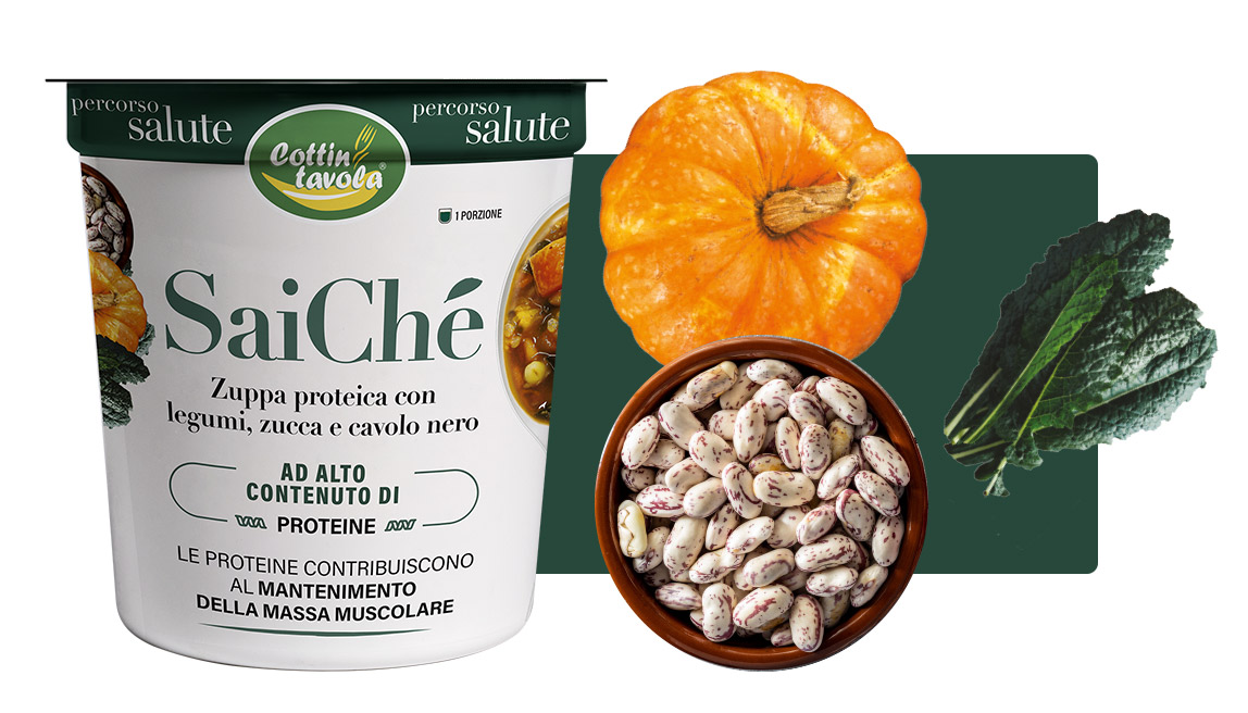 SaiChé: discover the benefits of protein soup with Legumes, Pumpkin and Black Cabbage!